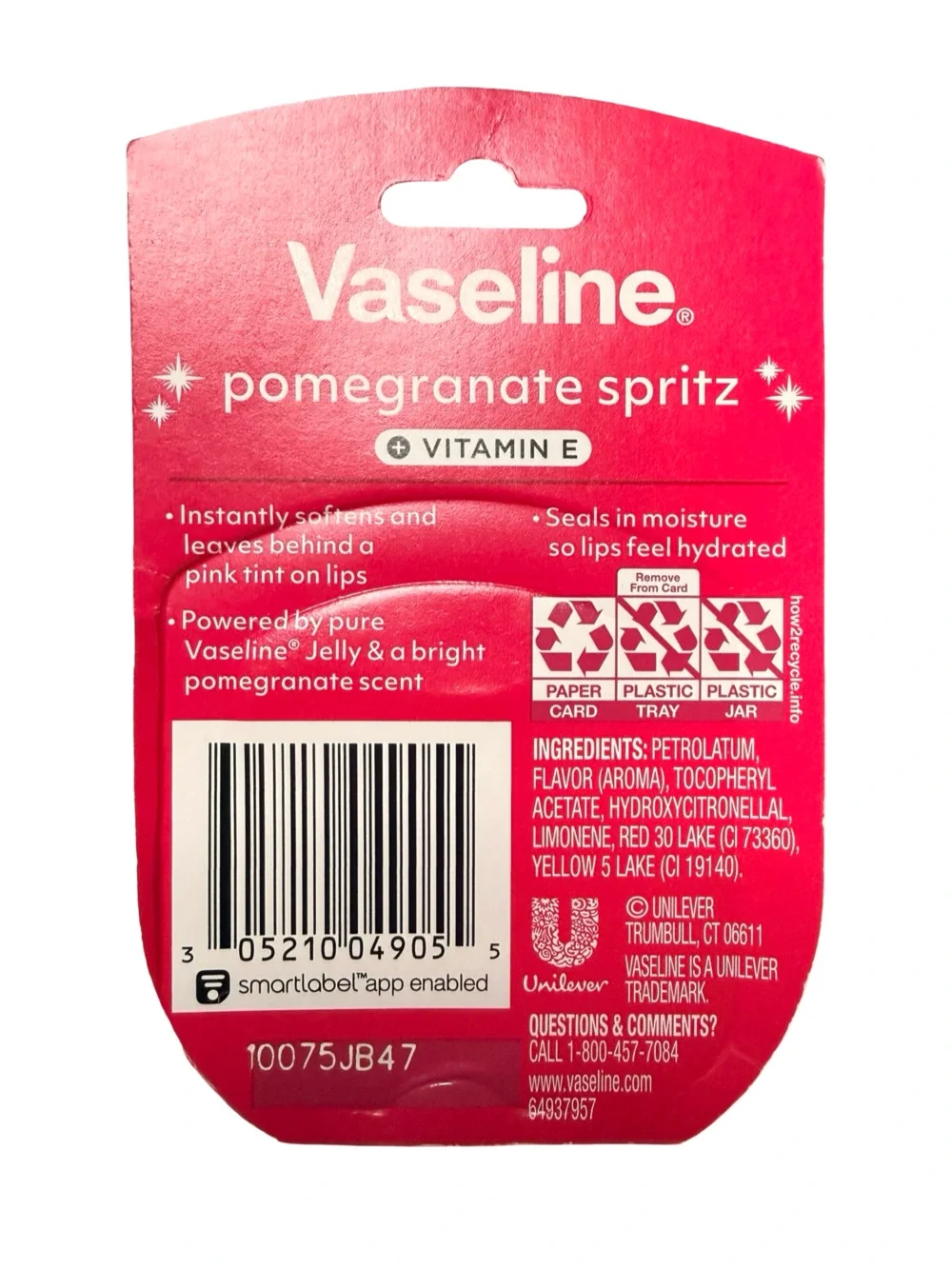 Vaseline Lip Therapy Set: 1x Rosy Lips & 1x Limited Edition Pomegranate Spritz